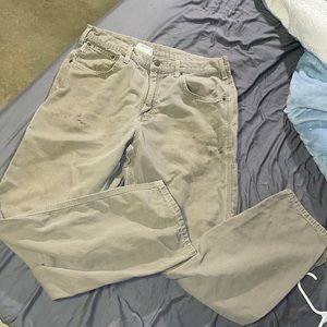 Gray Carhartt work pants